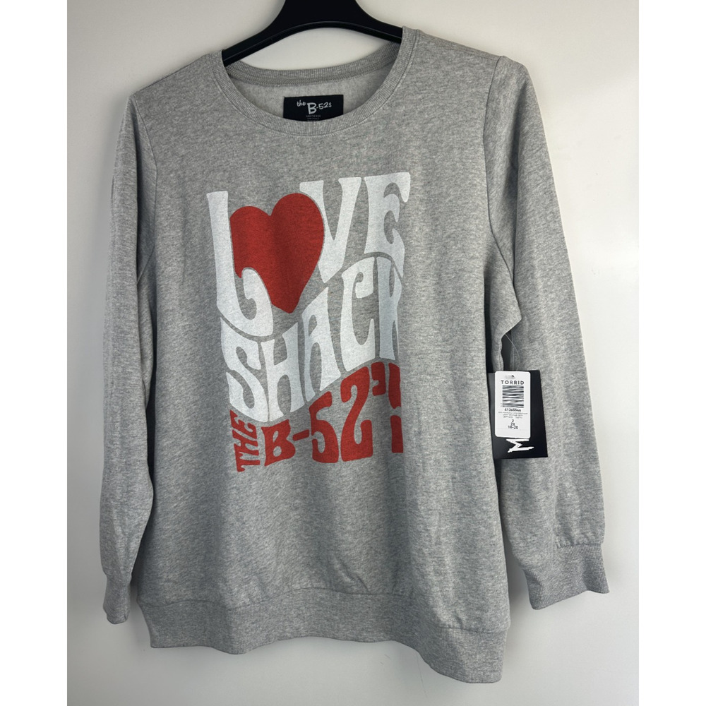 NWT Torrid The B-52s Cozy Fleece Sweatshirt Crew Graphic Pullover Plus Size 2 2X - Picture 9 of 10